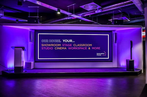 Midwich Group's stage at Innovation House, Bracknell