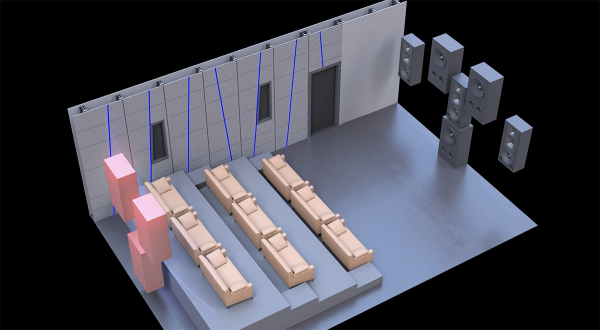 A graphical illustration of Trinnovs Waveforming technology at ISE 2024