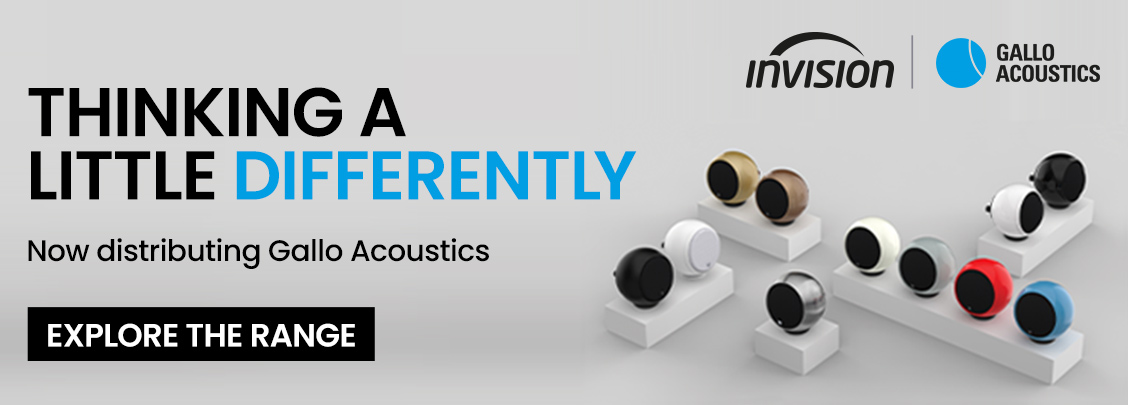 Invision now distributing Gallo Acoustics